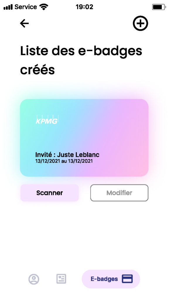 Temporary badges created